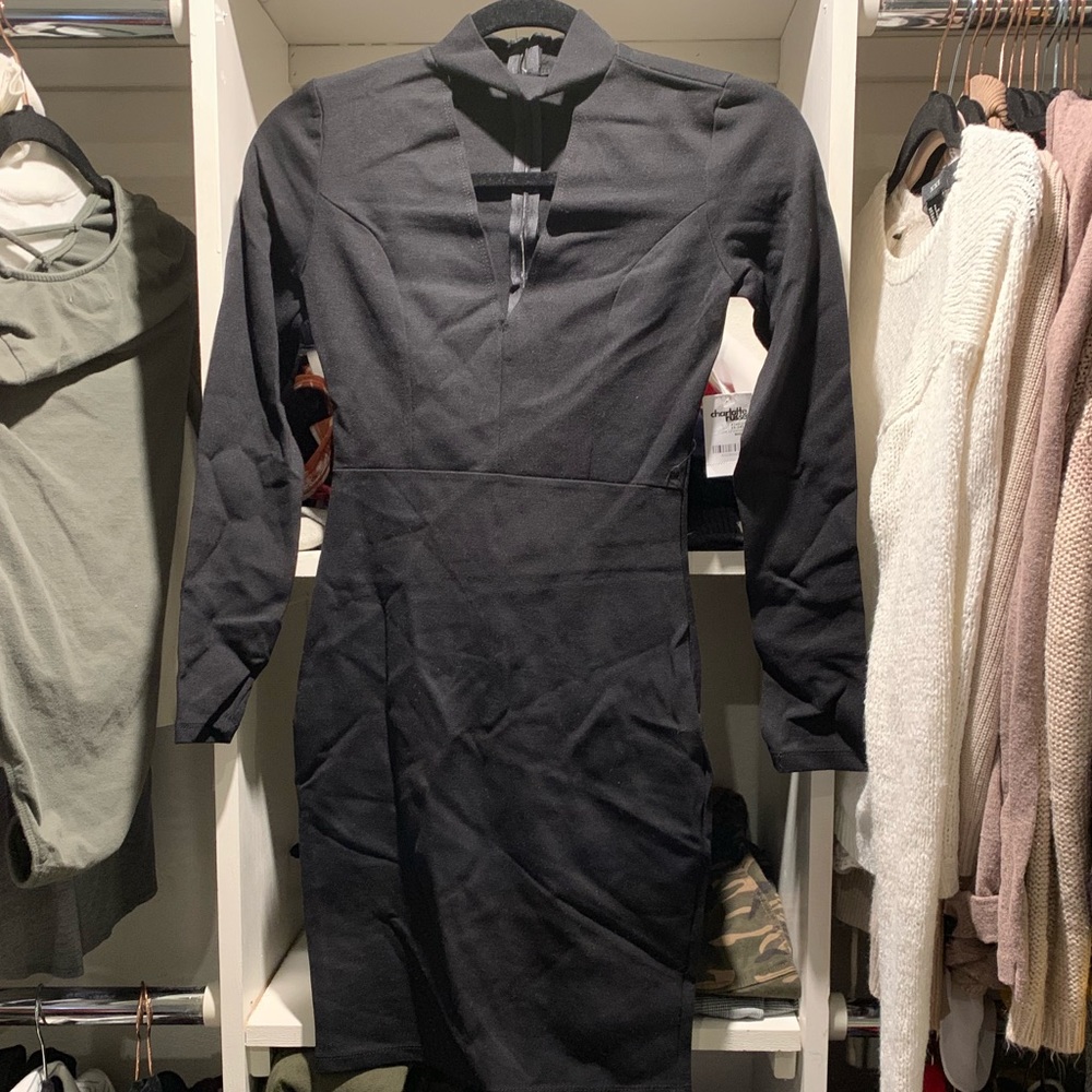 Black long sleeve dress